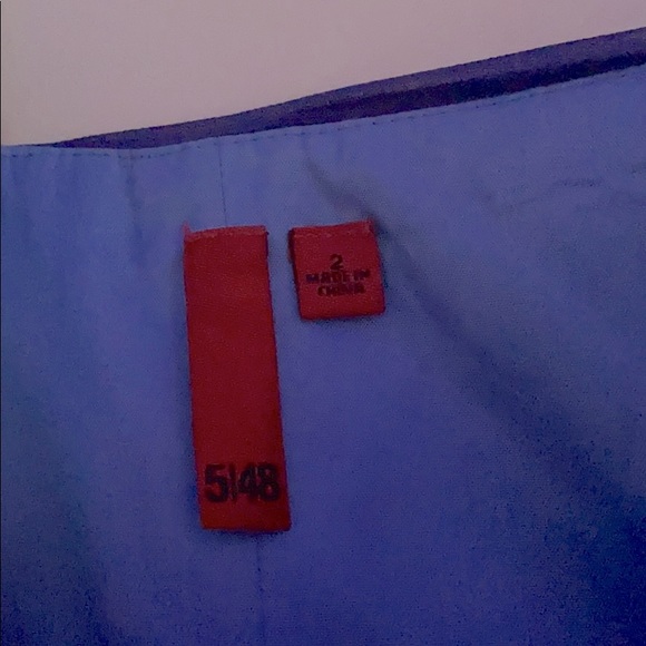 5|48 Blue One Shoulder Dress - Picture 7 of 7